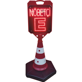 Nöbetçi Eczane "E" Tabelası - Akülü - Işıklı - Taşınabilir Led Duba